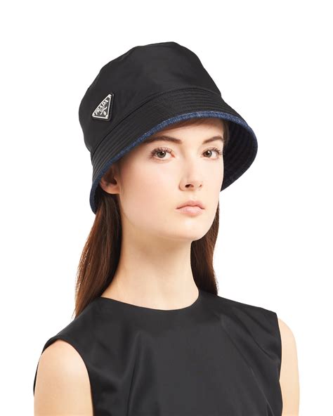 prada bucket hat women|prada denim hat.